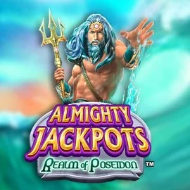 Almighty Jackpots – Realm of Poseidon by Novomatic, showcased at reels-oncasino.com – game logo