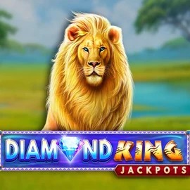 Diamond King Jackpots slot logo by SpinPlay Games at O'Reels Casino UK